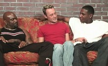 Horny white amateur talented guy goes black