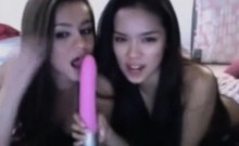 Two Hot Lesbian Teens Kissing And Undressing On Webcam