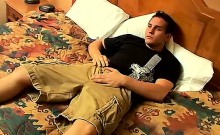 Hot frat boy Dyan pounds his big dick and strokes off a big