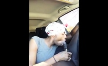 Black CD Car Blowjob