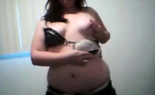 Bbw Girl Dancing And Striptease On Webcam