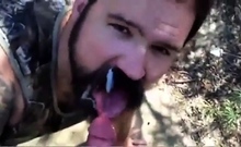 Daddy Gives A Facial In The Woods