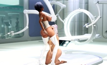 3d sexy dickgirl android fucks hard young hottie in med bay