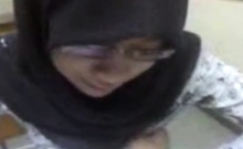 malaysian hijab girl boob press