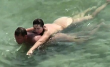 Kamasutra At Nude Beach Couples Fucks In Sea