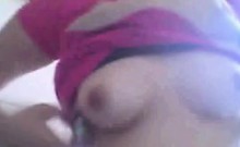 Cute Asian Girl Flashes Her Tits