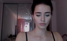 Hottest brunette solo webcam masturbation 2