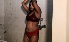 Big Boobs Real Indian College Girl Sarika Taking Shower