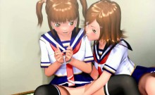 Two 3d Hentai Schoolgirls Gets Nailed
